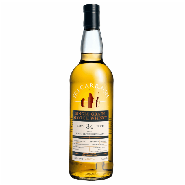 TRI CARRAGH ノースブリティッシュ1991 34年 43.5% 700㎖