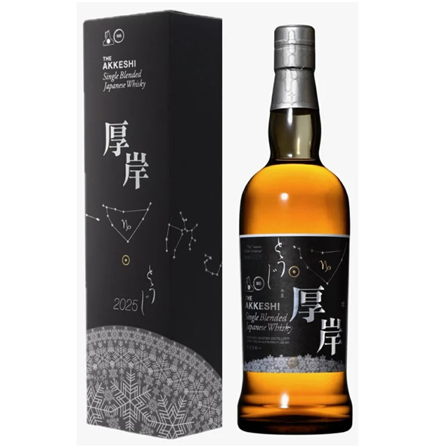 厚岸 シングルブレンデッドジャパニーズウイスキー 冬至 48% 700㎖