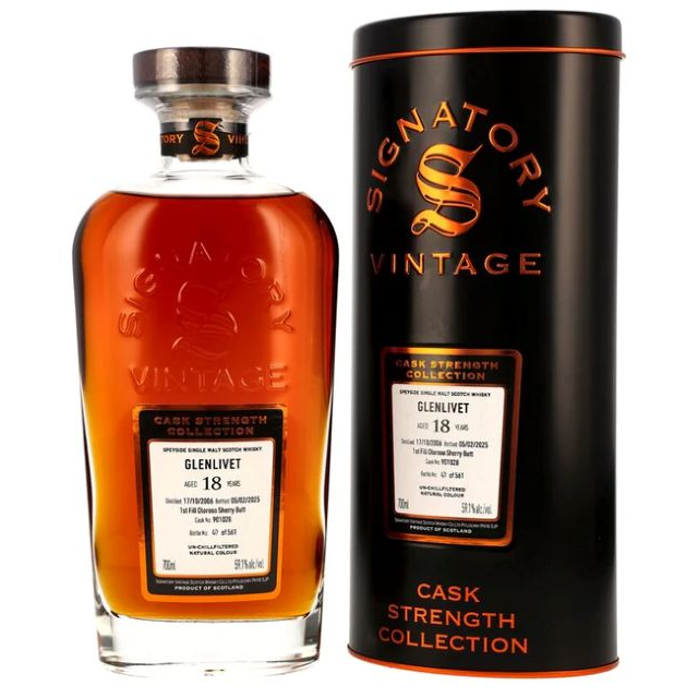 SV CS グレンリベット2006 18年 1stフィルオロロソシェリーバット 59.1% 700㎖