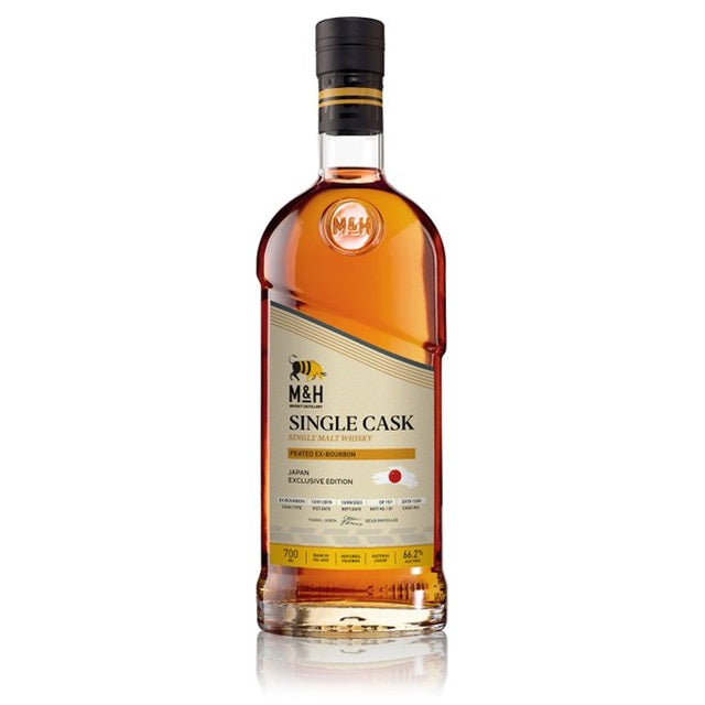 M&H シングルカスク ピーテッド EX-バーボン 66.2% 700㎖