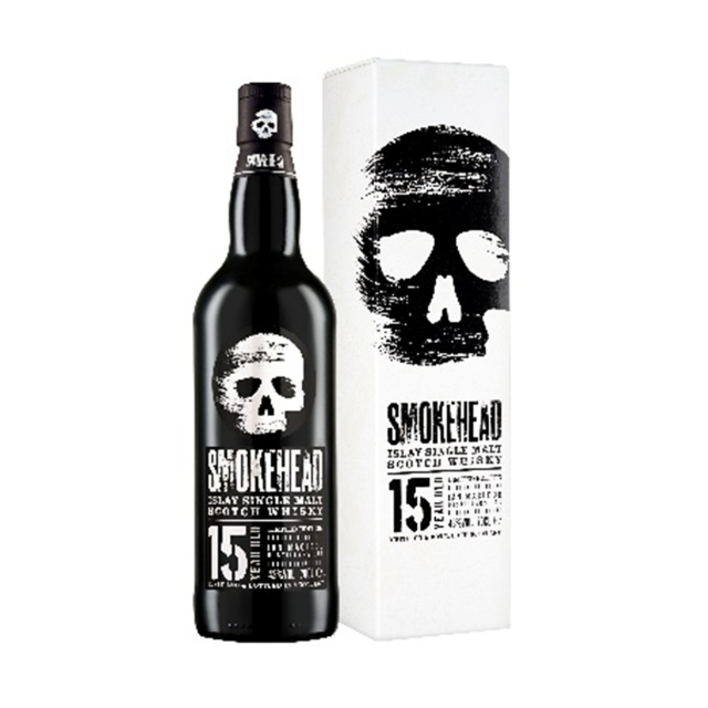 【3月24日出荷開始予定 ご予約商品】スモーキーヘッド15年 アイラシングルモルト 46% 700㎖