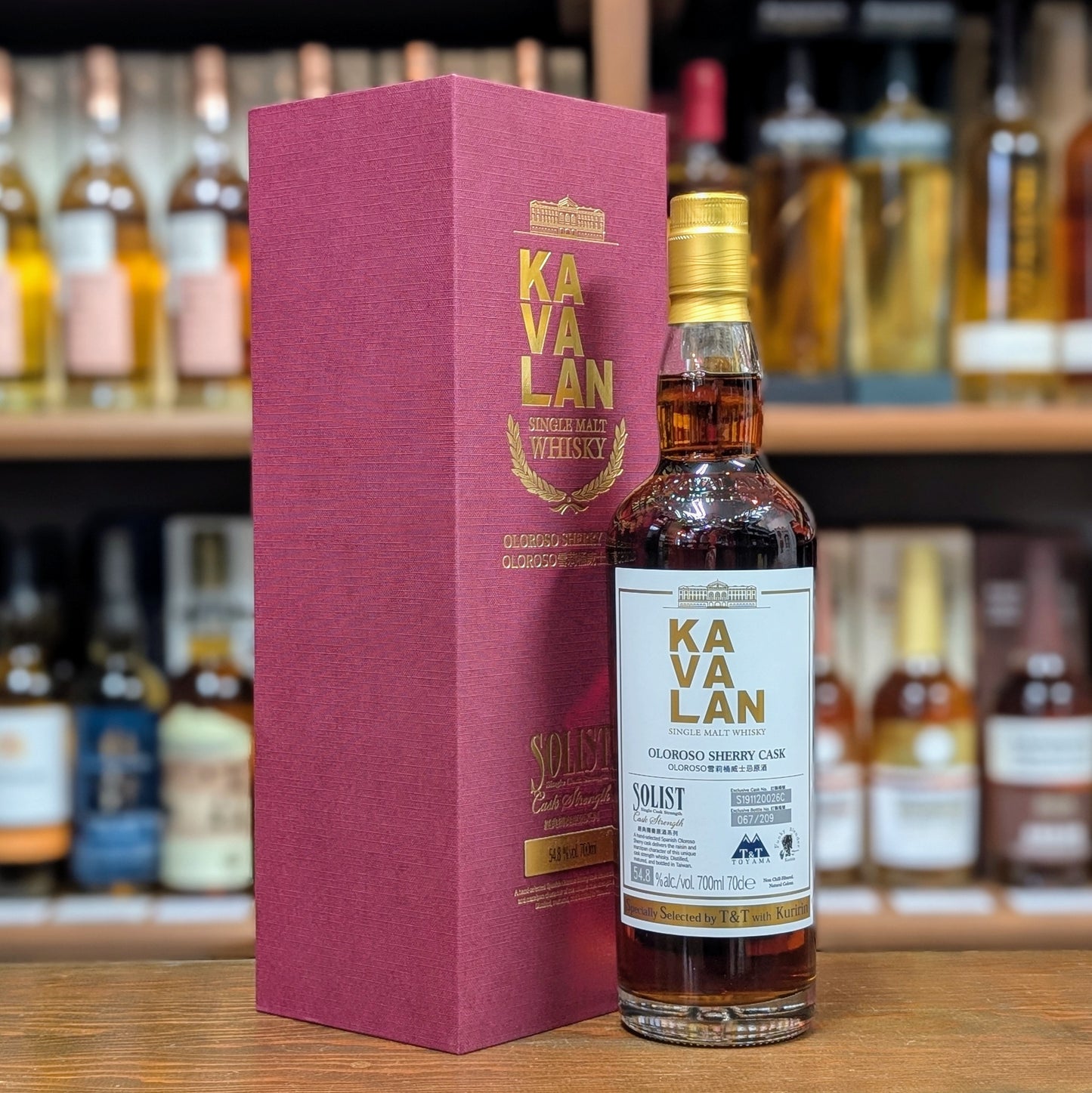 T&T TOYAMA カバラン ソリスト オロロソシェリーカスク 54.8% 700㎖