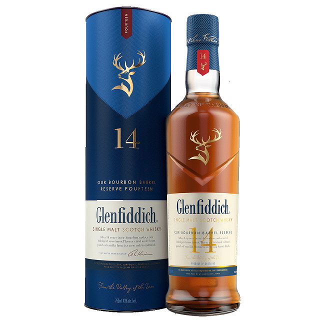 グレンフィディック14年 バーボンバレルリザーブ 43% 700ml