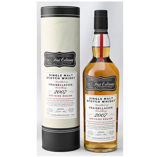 ファーストエディションズ クライゲラヒ2007 14年 シェリー 56.9% 700㎖