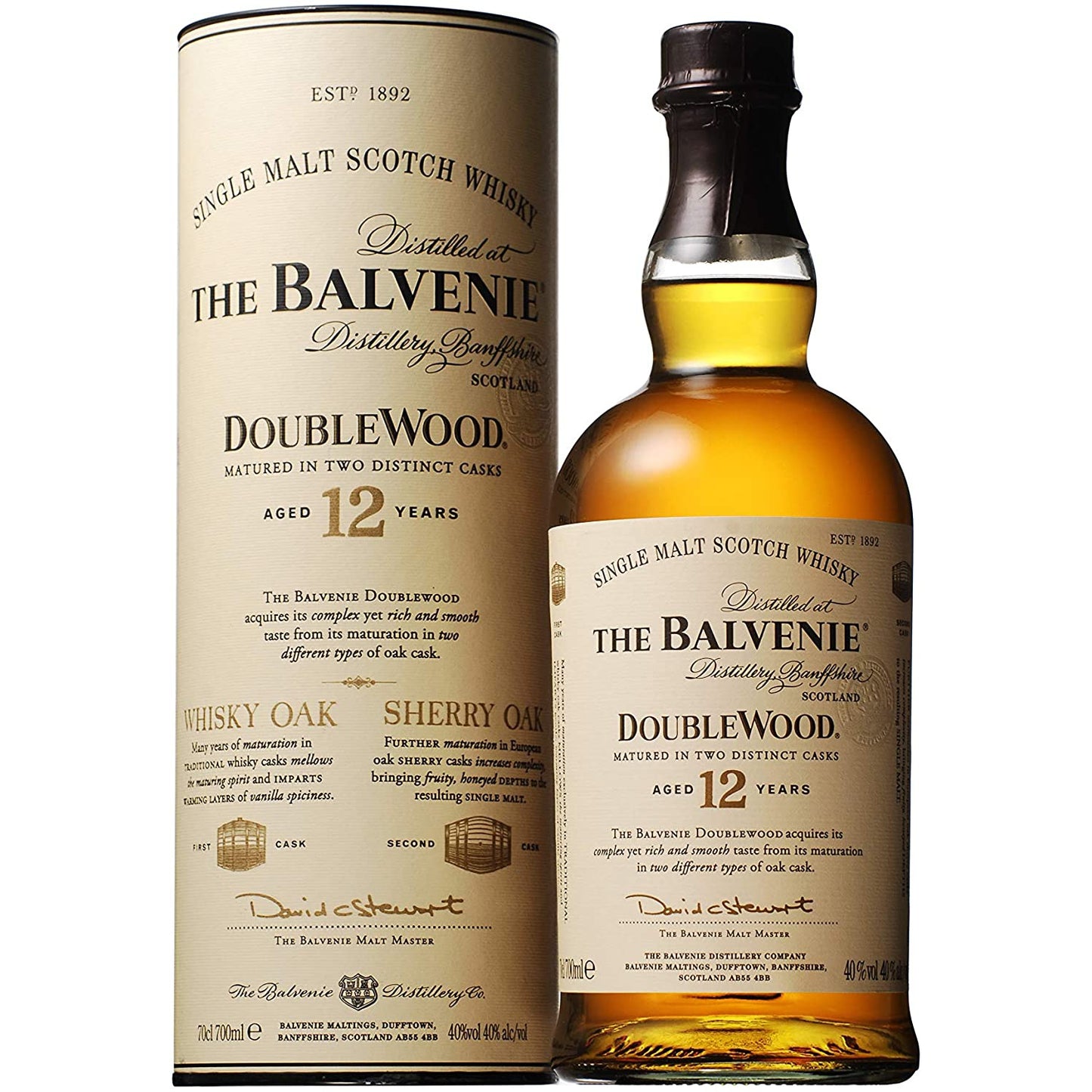 バルヴェニー12年 ダブルウッド 40% 700㎖ 並行