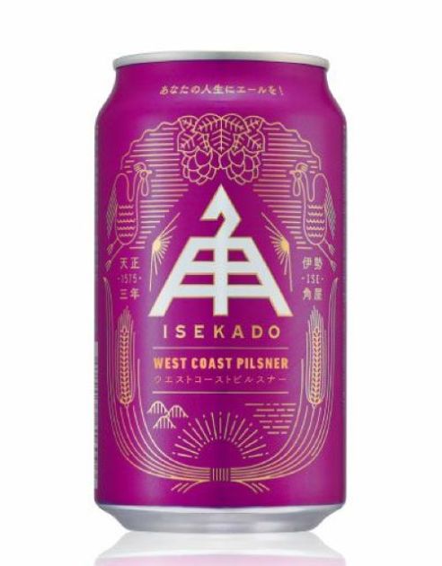 伊勢角屋麦酒　WEST COAST Pilsner　4.5%　350㎖