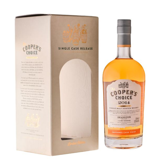 クーパーズチョイス　ディーンストン2014　10年　ソーテルヌフィニッシュ　52.5%　700㎖