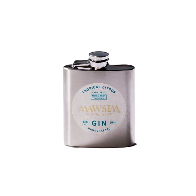 マウシム　ジン　HIP FLASK　トロピカルシトラス　43%　90㎖
