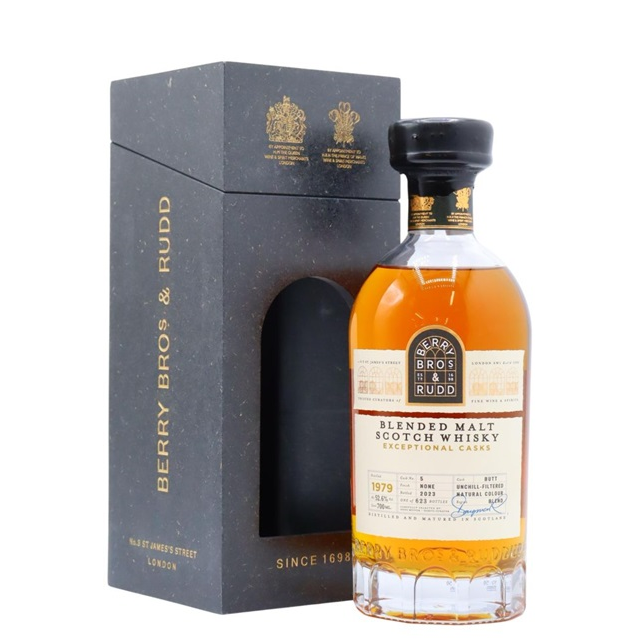 BB＆R エクセプショナルカスク　ブレンデッドモルト1979　44年　52.6％　700㎖　