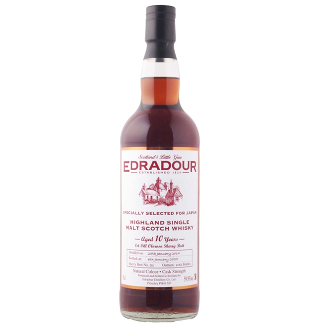 エドラダワー 10年 SPECIALLY SELECTED FOR JAPAN エドラダワー2014 10年 SPECIALLY SELECTED FOR JAPAN 59.9% 700