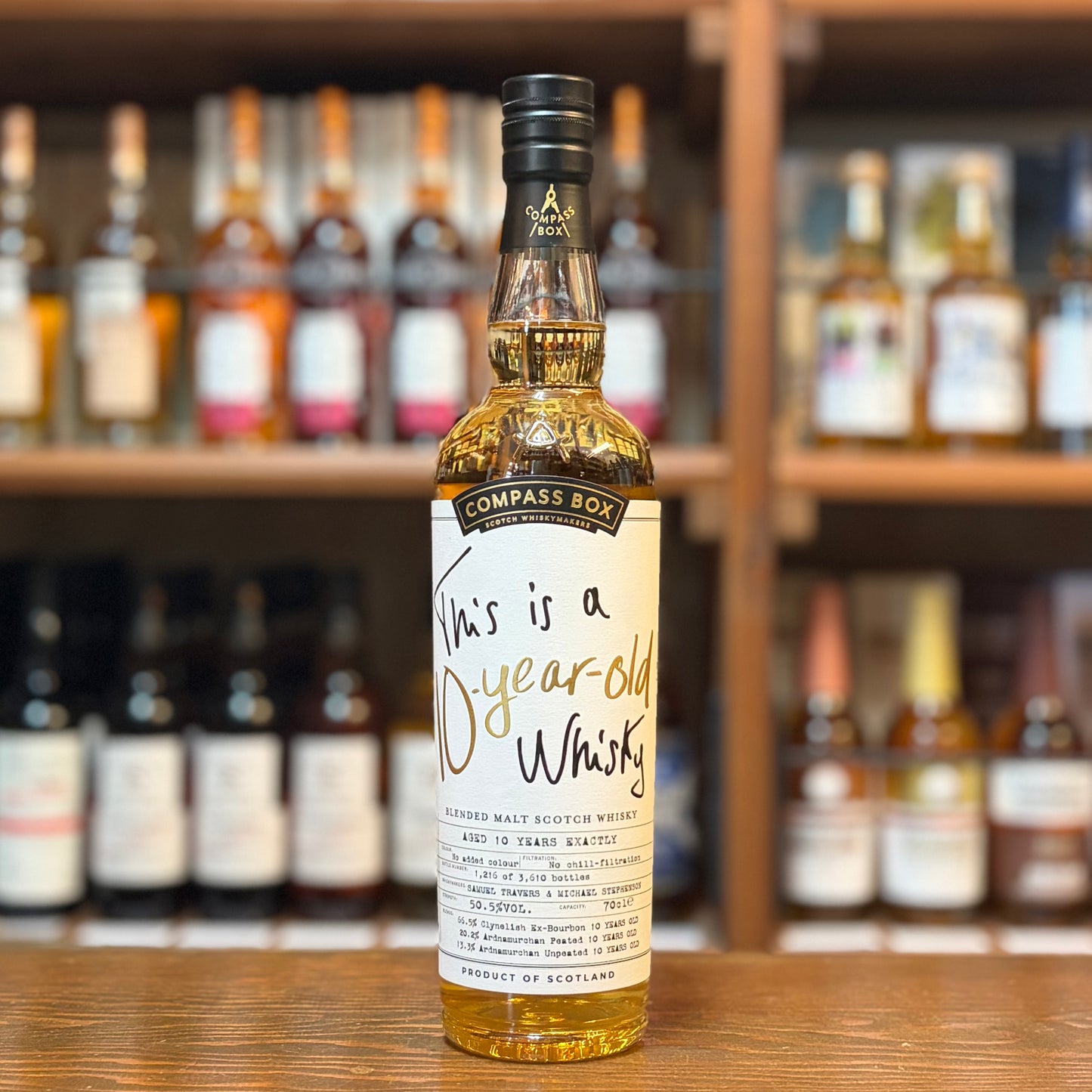 【お一人様一本限りでお願いします】コンパスボックス　This is Ten Year Old Whisky　ブレンデットモルト　50.5%　700㎖