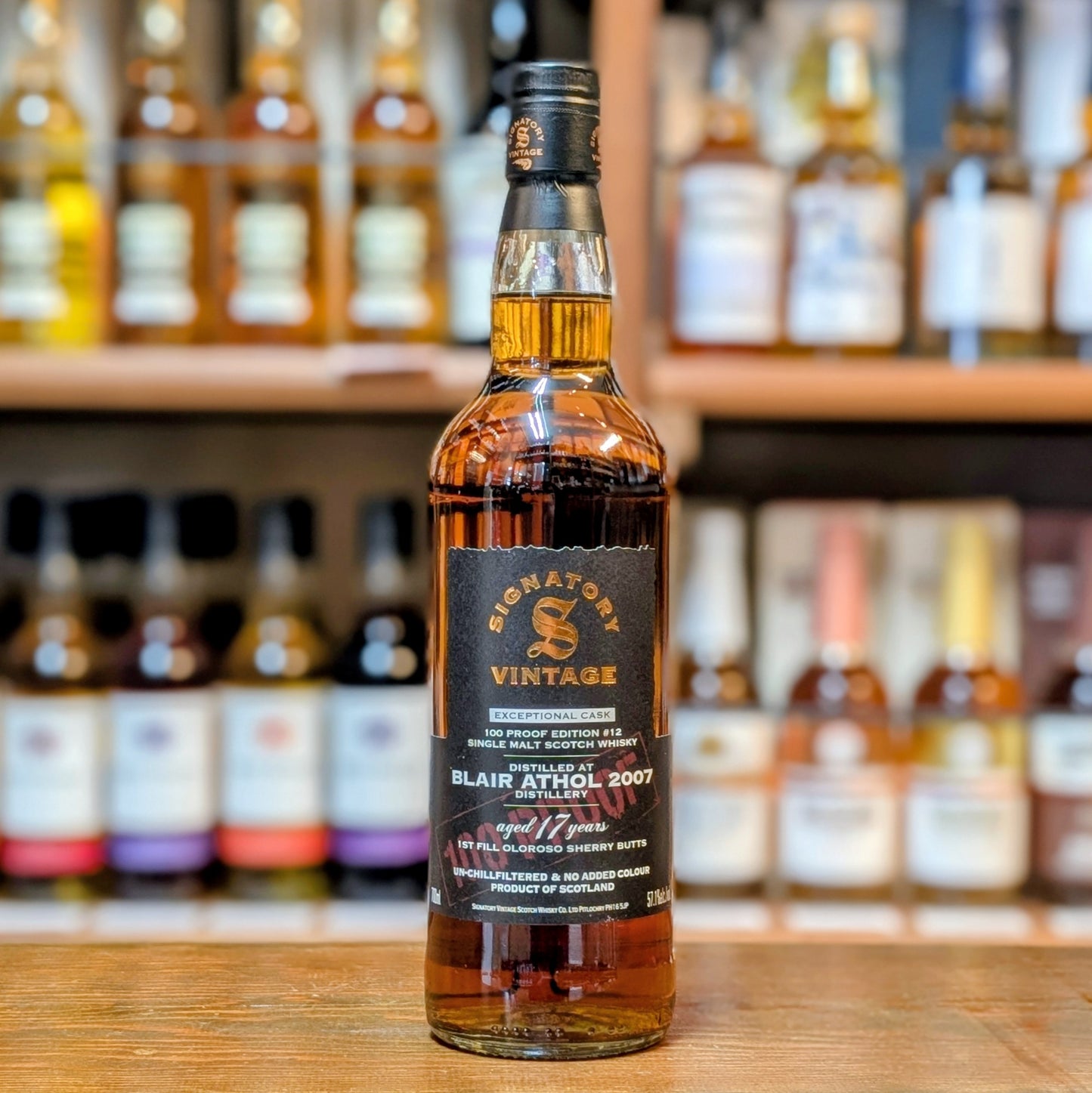 SV　100プルーフシリーズ　エクセプショナルカスク　ブレアソール2007　17年　57.1%　700㎖