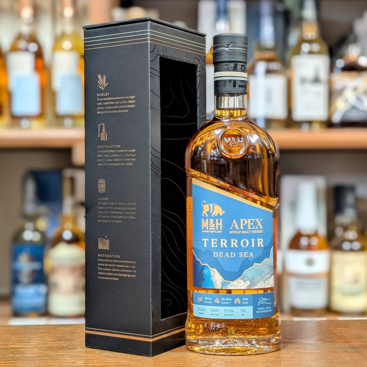 M&H　APEX　テロワール　DEAD SEA　57.4％　700㎖