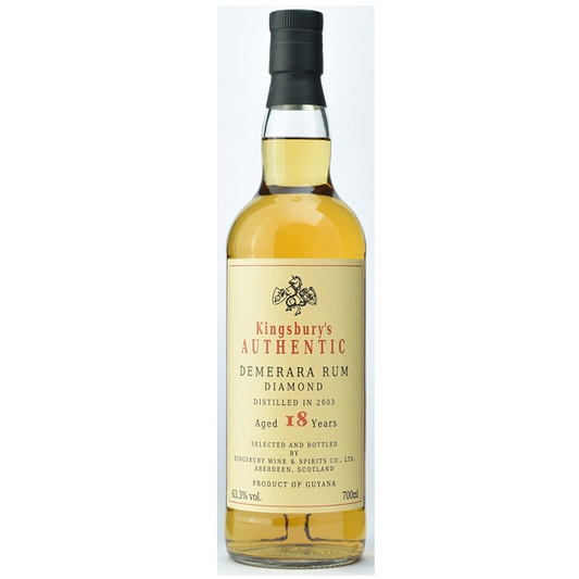 キングスバリーオーセンティック　デメラララム ダイアモンド 2003 18年 63.3％ 700㎖