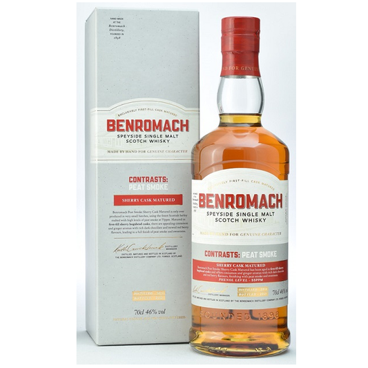 ベンロマック　ピートスモーク　シェリーカスクマチュア―ド2012 46% 700㎖