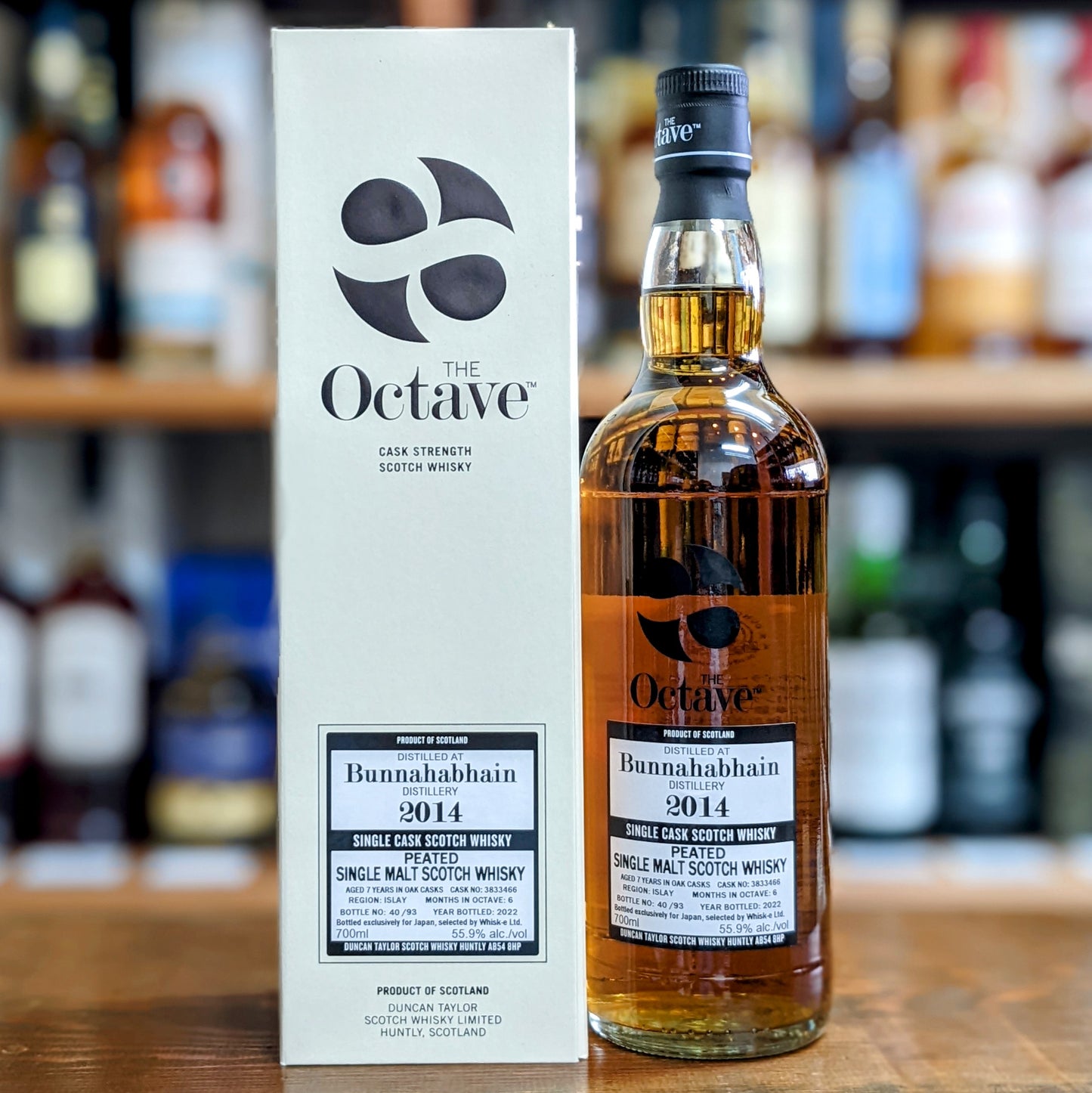 ダンカンテイラー　オクタブ　ブナハーブン　ピーテッド2014　 カスクNo.3833466　55.9％　700㎖